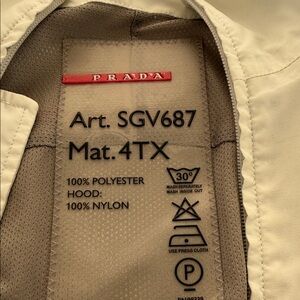 Prada Men's Beige Raincoat